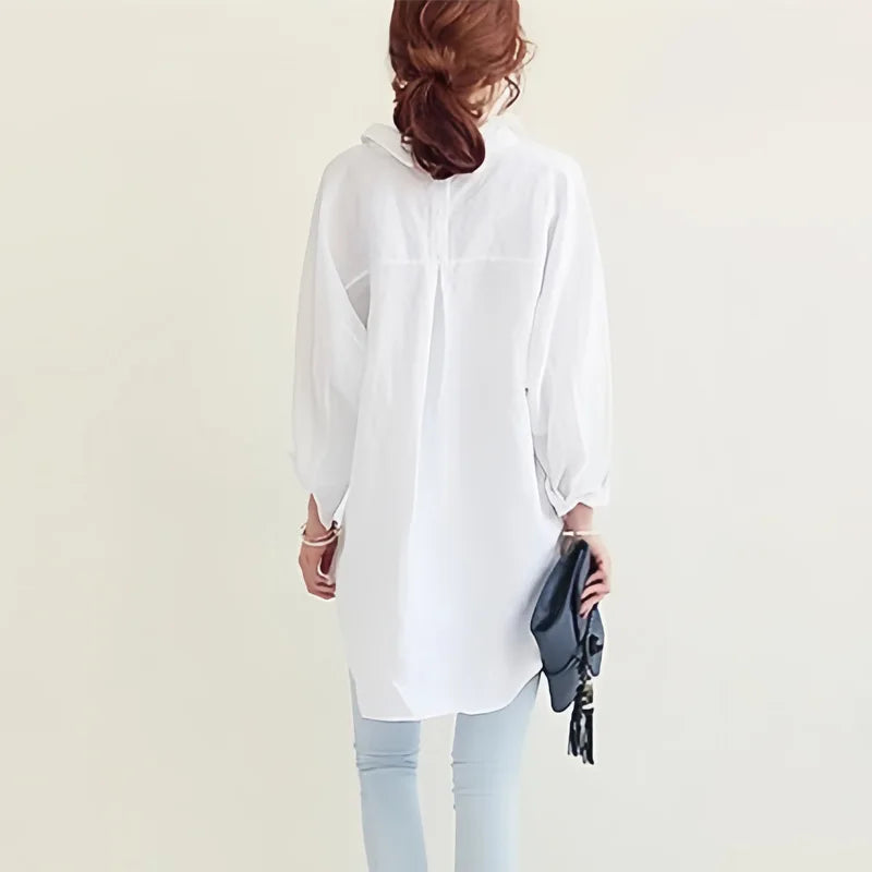Kimberly Oversized Linen Button Up Shirt