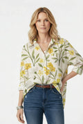 Clara Classic Buttoned Floral Print Shirt