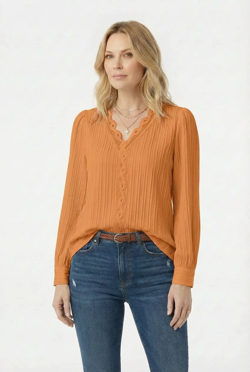 Elena V-Neck Blouse