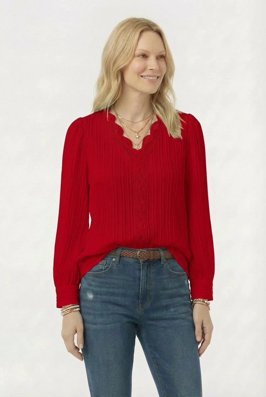 Elena V-Neck Blouse
