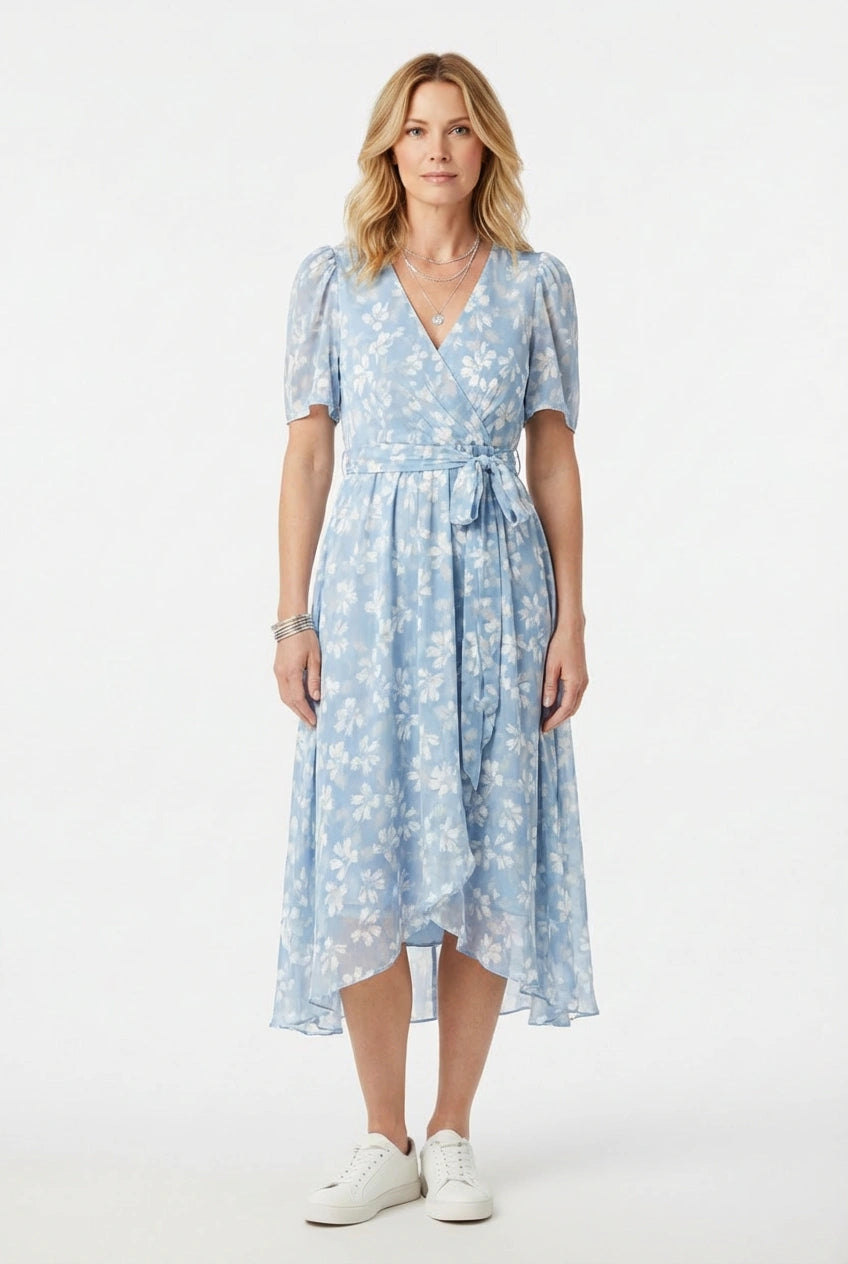 Eliza V-Neck Midi Dress